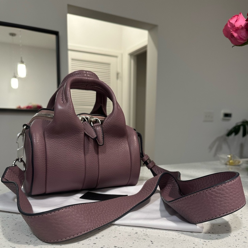 Alexander Wang Mini Rockie in color Mauve with Rhodium studs/hardware